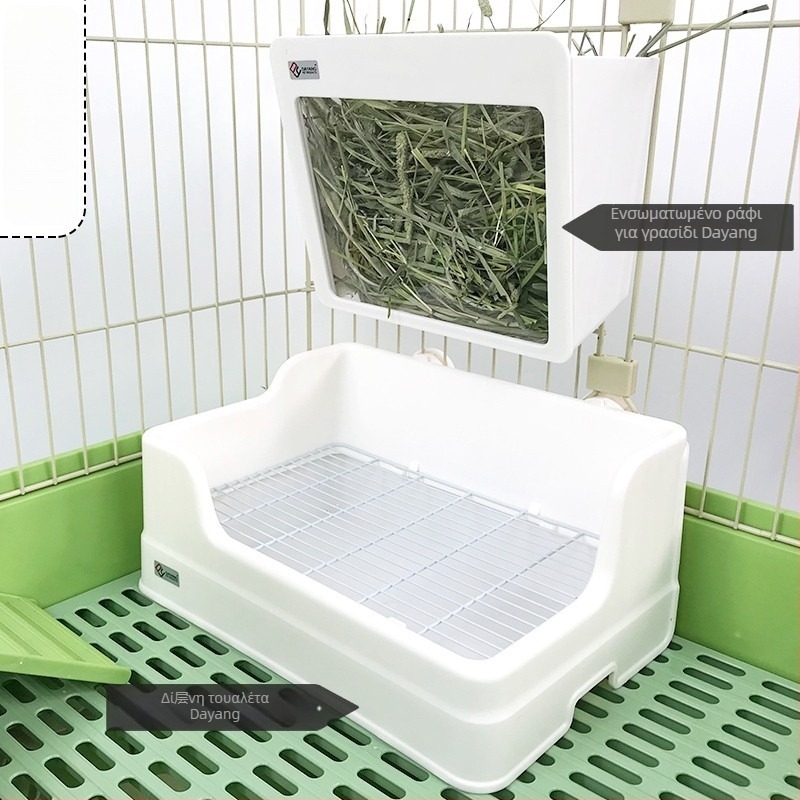 Dayang τουαλέτα για κουνέλια – Αντιανατροπή, Αντιούρηση, Υλικά: PP, ph+ps, Μέταλλο, Μοντέλο 5203