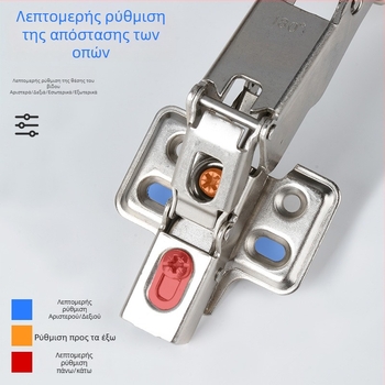 180° υδραυλικός μεντεσές για ντουλάπες και ερμάρια — ψυχροκυλιωμένος χάλυβας