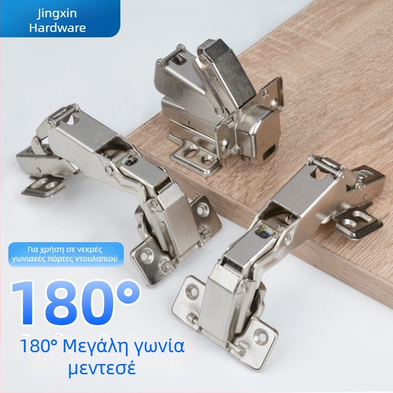 180° υδραυλικός μεντεσές για ντουλάπες και ερμάρια — ψυχροκυλιωμένος χάλυβας