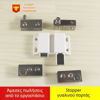 Jingpai Clips για πόρτα γυάλινου βιτρινιού – Ανοξείδωτος ή χάλυβας ψυχρής έλασης, επεξεργασία με σύρμα και ηλεκτροπλατίωση, μοντέρνο μινιμαλιστικό στυλ, συμβατό με πόρτες γυάλινης βιτρίνας, δυνατή ιδιωτική ετικέτα