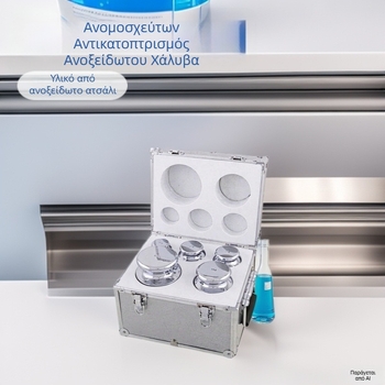 Σετ Βαρών JF-1, μη μαγνητικό ανοξείδωτο ατσάλι, υψηλής ακρίβειας, βάρη βαθμονόμησης, εύρος μέτρησης 10 kg–1 g, υψηλή αντοχή