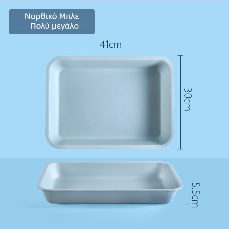 Πλαστικός ορθογώνιος δίσκος με μοτίβο μονόχρωμο (Μάρκα: Juxingshun; Υλικό: Πλαστικό; Σχήμα: Ορθογώνιο; Στυλ: Νέο κινεζικό στυλ)