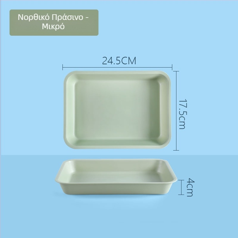 Πλαστικός ορθογώνιος δίσκος με μοτίβο μονόχρωμο (Μάρκα: Juxingshun; Υλικό: Πλαστικό; Σχήμα: Ορθογώνιο; Στυλ: Νέο κινεζικό στυλ)