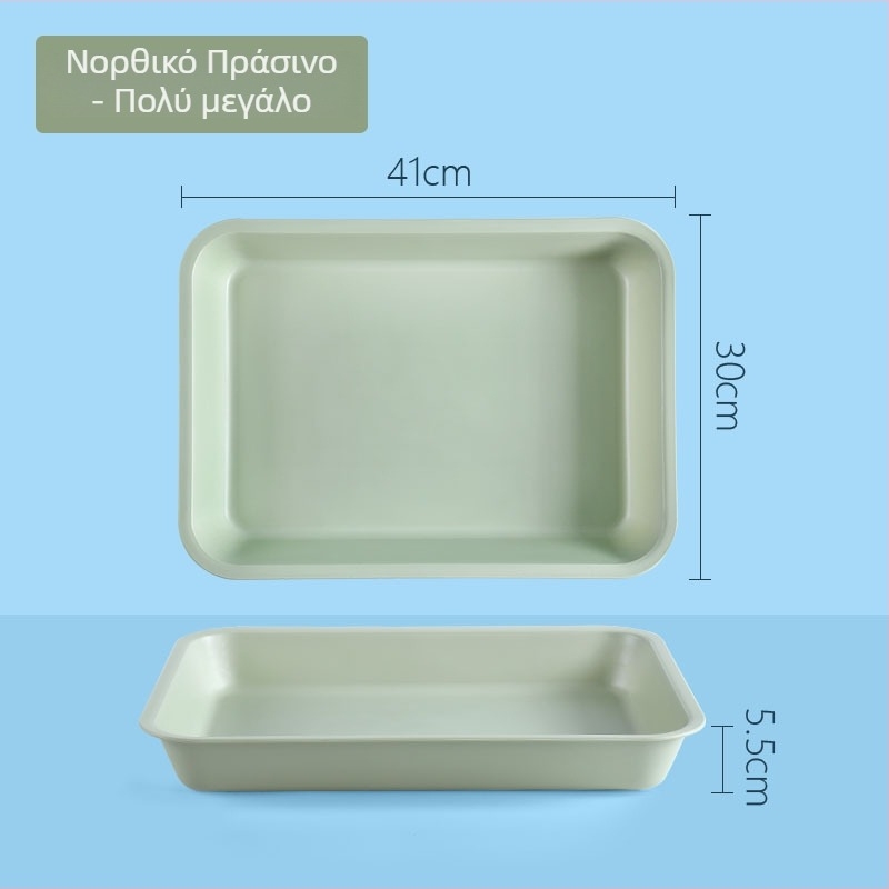 Πλαστικός ορθογώνιος δίσκος με μοτίβο μονόχρωμο (Μάρκα: Juxingshun; Υλικό: Πλαστικό; Σχήμα: Ορθογώνιο; Στυλ: Νέο κινεζικό στυλ)