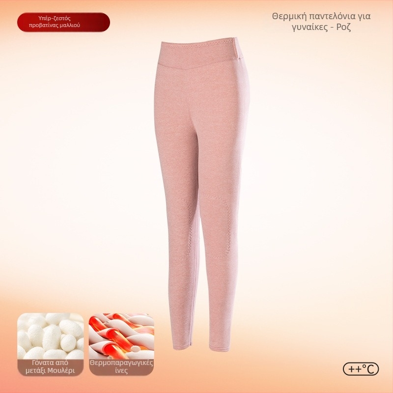 Unisex θερμικά παντελόνια με φλίσο για τον χειμώνα, βάση από πολυεστέρα, 90–95% πολυεστέρα, πάχος 201–250 g/m2