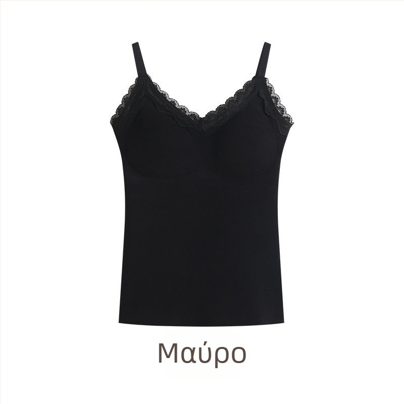 Γυναικείο θερμικό γιλέκο με ενσωματωμένη επένδυση στήθους, V-λαιμό, μονοστρωματικό, ύφασμα ακρυλικό με 50–70% νάιλον, 161–180 g/m²