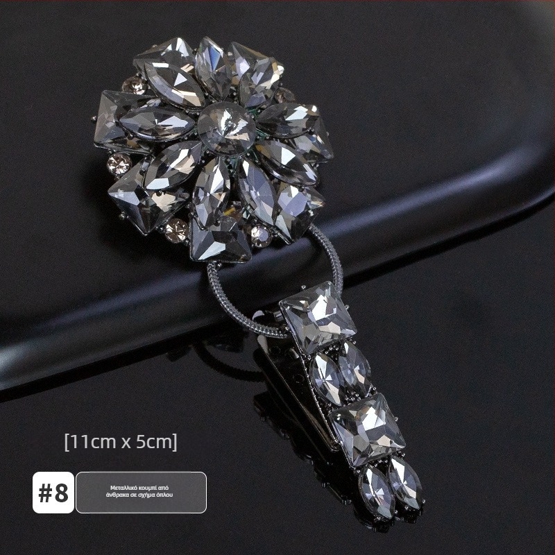 Κούμπωμα για γιακά με στρας, τύπος duckbill, για παλτό από γούνα νορκ – Αξεσουάρ υψηλής ποιότητας