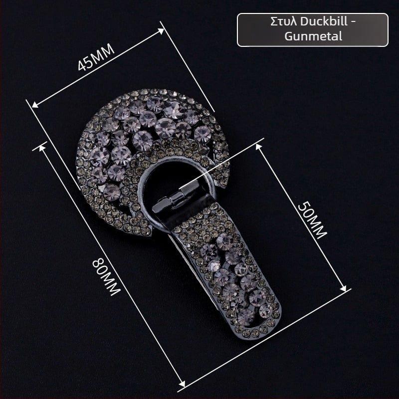 Hengmeihe διακοσμητική αγκράφα για παλτά — κράμα ψευδαργύρου με τεχνητούς κρυστάλλους, κλασικό εθνικό στυλ, μινιμαλιστικός σχεδιασμός