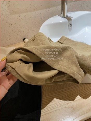 WGWE Γυναικείες κοντές παντελόνες από σουέντ με τσέπες cargo, φαρδιές παντελόνες, κορεατικό στυλ ίσια γραμμή