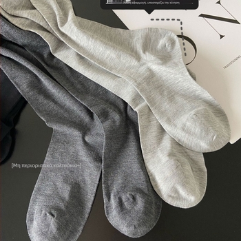 Καλσόν μαλλιού-μεταξιού με πόδι, λεπτά και διάφανα, μονοχρωματικό πλέγμα, τετράγωνη φτέρνα, στυλ πασαρέλας