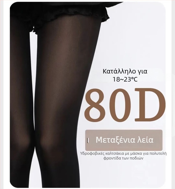 Καλσόν βελούδο για γυναίκες – διαμόρφωση ποδιών, διαπνοή, λεπτό ύφασμα, 90–95% πολυεστέρας