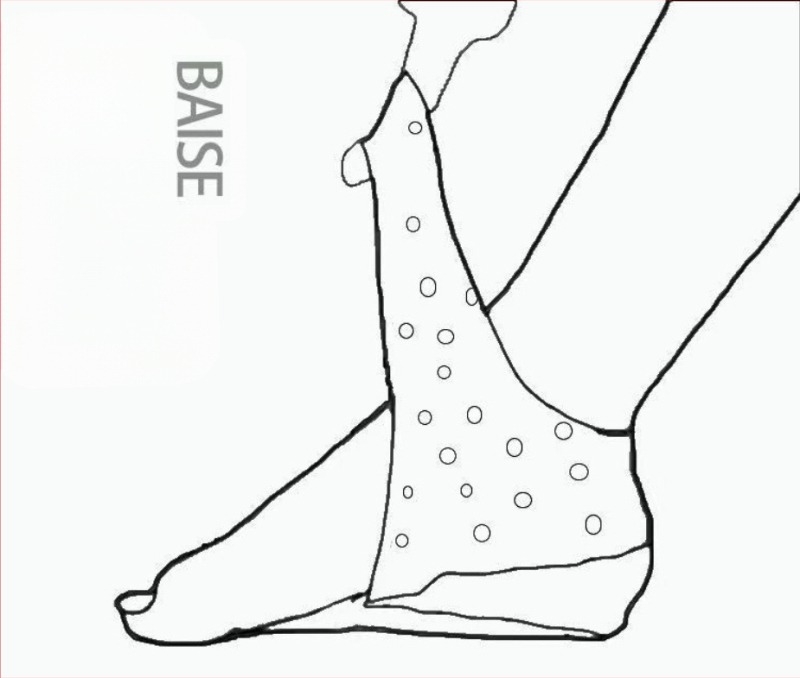 Σιλικόνης πάτος φτέρνας με αύξηση ύψους, μοντέλο 5676WE, με στήριξη καμάρας