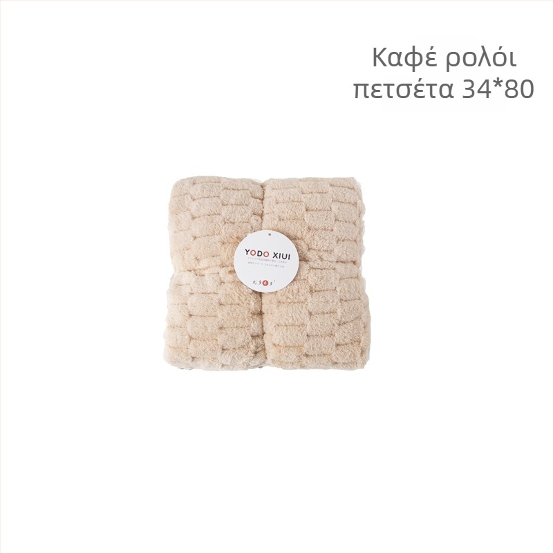 Πετσέτα προσώπου από φλις κοραλλιού, Jacquard 150D, βάρος 80–100 g