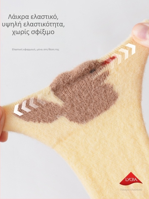 Νεογέννητα νάιλον κάλτσες με μακρύ σωλήνα, παχιές, σχέδιο καρτούν