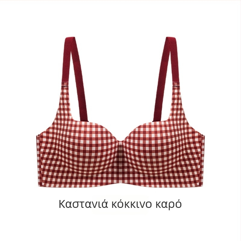 Νάιλον σετ σουτιέν για γυναίκες, 3/4 cup, παχιά φορμαρισμένη чашα, σταθερά ιμάντες, πίσω κούμπωμα με τρεις σειρές, επένδυση από σπαντέξ