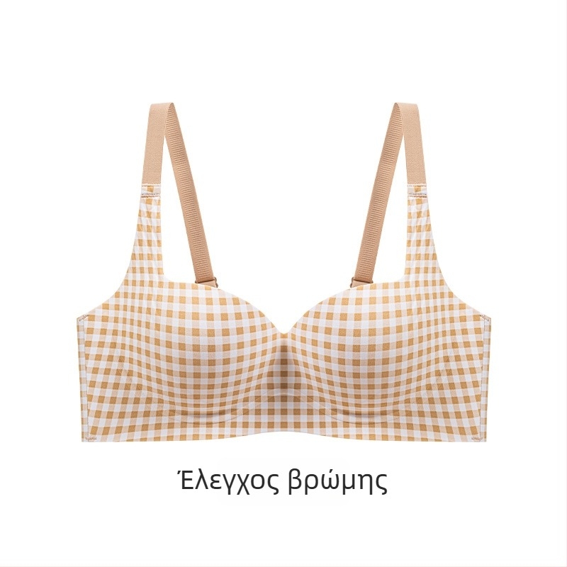 Νάιλον σετ σουτιέν για γυναίκες, 3/4 cup, παχιά φορμαρισμένη чашα, σταθερά ιμάντες, πίσω κούμπωμα με τρεις σειρές, επένδυση από σπαντέξ