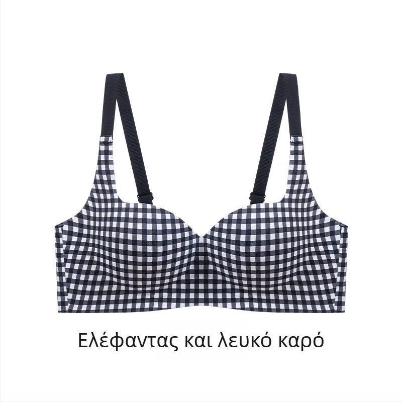 Νάιλον σετ σουτιέν για γυναίκες, 3/4 cup, παχιά φορμαρισμένη чашα, σταθερά ιμάντες, πίσω κούμπωμα με τρεις σειρές, επένδυση από σπαντέξ