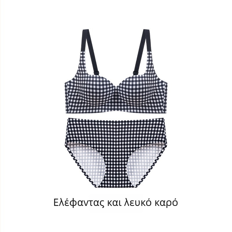 Νάιλον σετ σουτιέν για γυναίκες, 3/4 cup, παχιά φορμαρισμένη чашα, σταθερά ιμάντες, πίσω κούμπωμα με τρεις σειρές, επένδυση από σπαντέξ