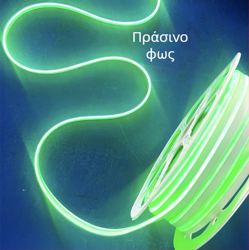 Νεον LED λωρίδα 2835, 120 LED/m, IP65 αδιάβροχο, 8W, είσοδος 12-24-110-220V