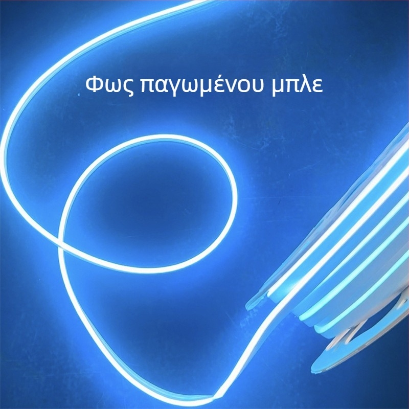 Νεον LED λωρίδα 2835, 120 LED/m, IP65 αδιάβροχο, 8W, είσοδος 12-24-110-220V