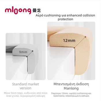 Manlong προστατευτικά γωνιών για μωρά, προστασία γωνών τοίχων και επίπλων, οικιακή χρήση, σε πακέτα 4/8/10/16/20/50/100