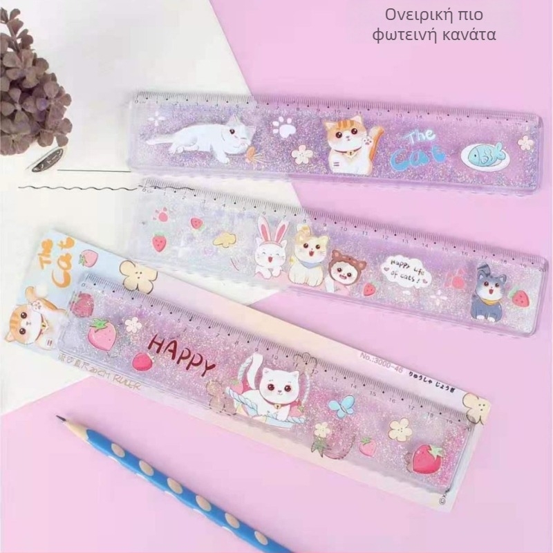 Πλαστικός χάρακας, μοντέλο 3000, 55 g, εκτύπωση λογότυπου, προσαρμογή