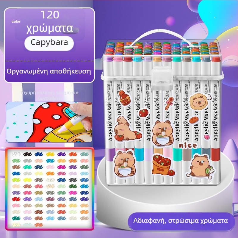 Ακρυλικός μαρκαδόρος για παιδιά — αδιάβροχος και πλένεται, DIY υδατογραφικό στυλό