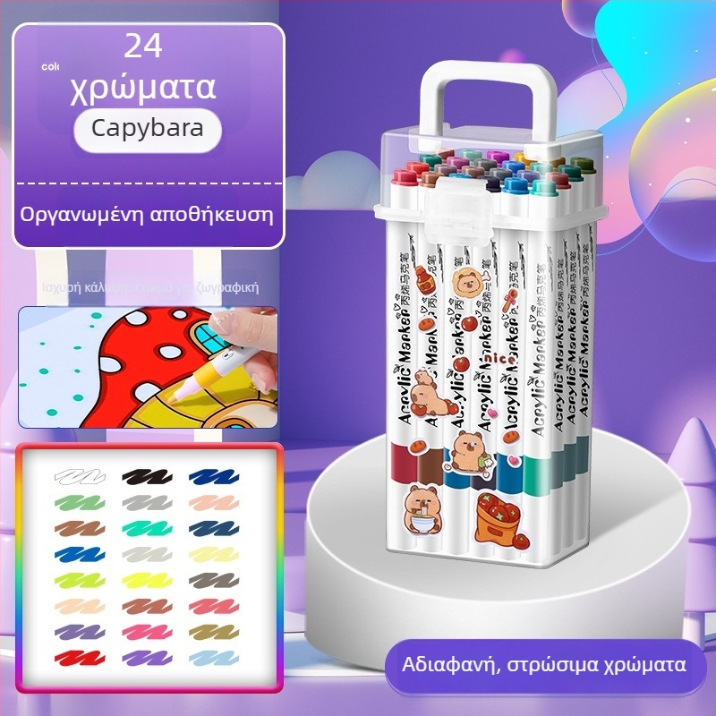 Ακρυλικός μαρκαδόρος για παιδιά — αδιάβροχος και πλένεται, DIY υδατογραφικό στυλό