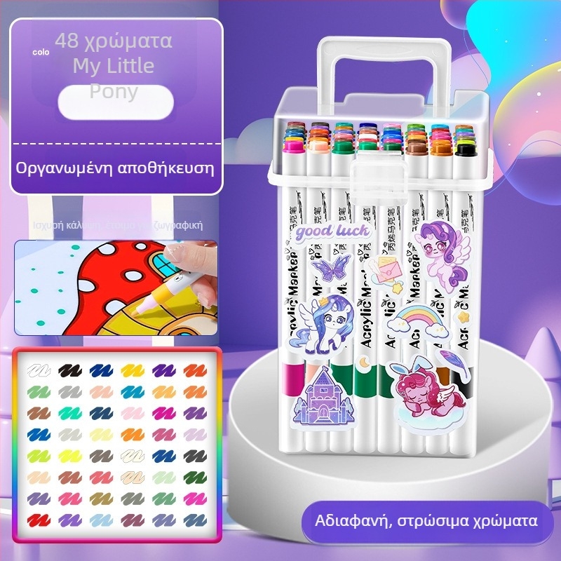 Ακρυλικός μαρκαδόρος για παιδιά — αδιάβροχος και πλένεται, DIY υδατογραφικό στυλό