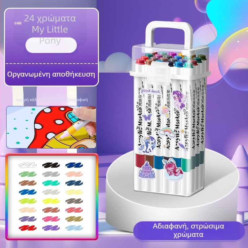 Ακρυλικός μαρκαδόρος για παιδιά — αδιάβροχος και πλένεται, DIY υδατογραφικό στυλό