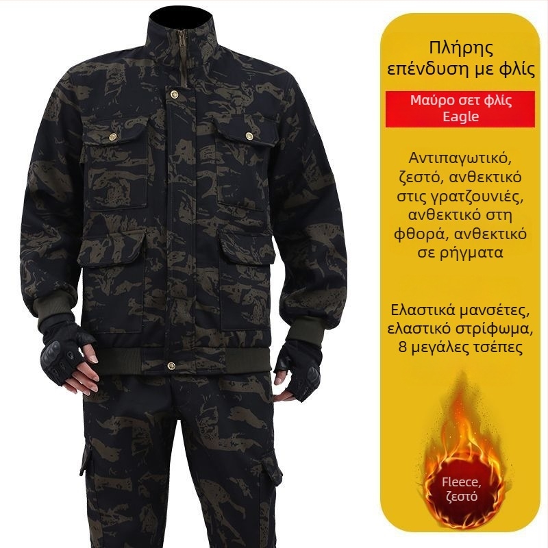 Ανθεκτικό στην φθορά ανδρικό εργασιακό ρούχο — νάιλον ύφασμα, κύριο ύφασμα από λινό, ενήλικος άνδρας, με ετικέτα στον λαιμό