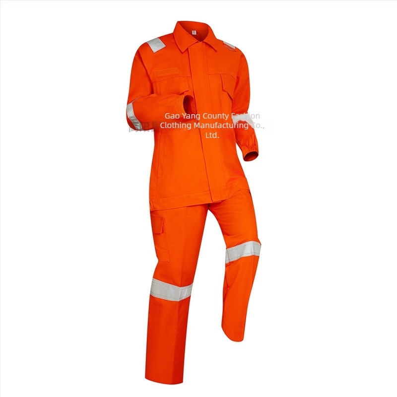 Ανδρικό σετ εργασιακού ρουχισμού από βαμβάκι για εργοστάσιο και εξόρυξη, απομάκρυνση υγρασίας, άνοιξη-φθινόπωρο