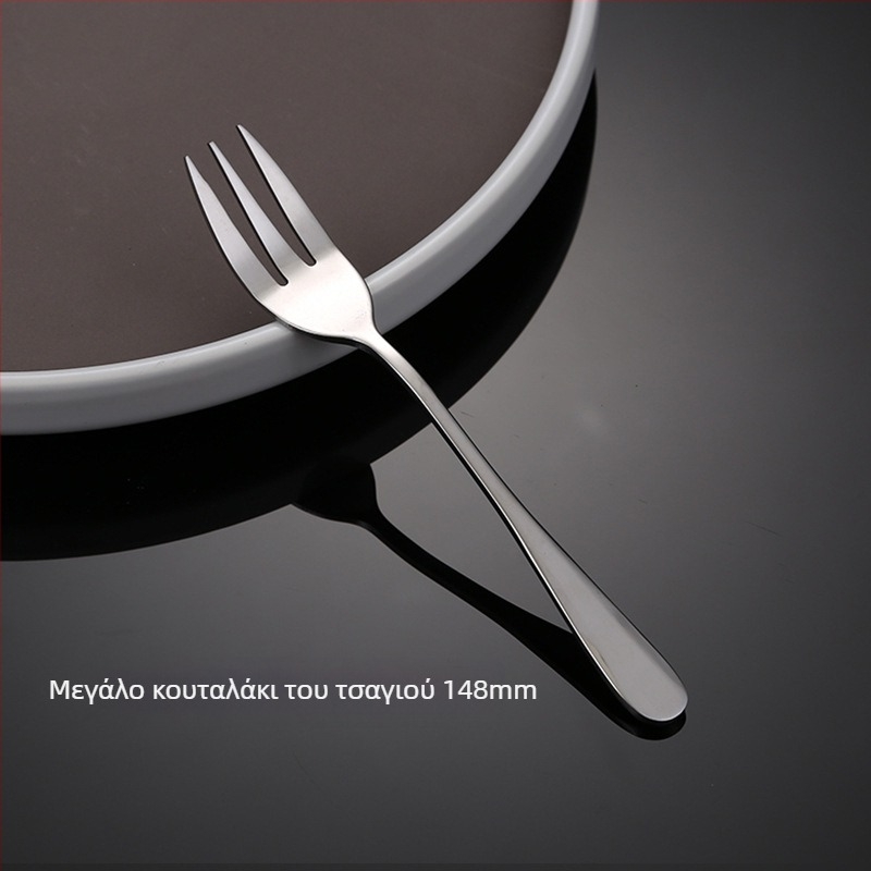 Σετ μαχαιροπίρουνα από ανοξείδωτο χάλυβα – μονοχρωμο σχέδιο, μοντέρνο και λιτό στυλ, προδιαγραφές 888