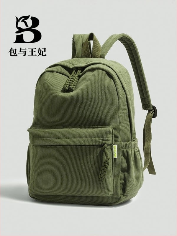 Corduroy unisex σακίδιο για 15-ιντσών φορητό, αστικός μινιμαλισμός, ιμάντας με αερόσφυξη