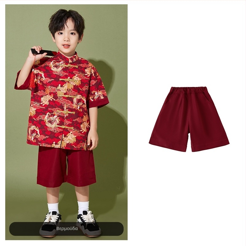 Παιδικό κοστούμι παράστασης σε κινεζικό στυλ, 100% πολυεστέρας, για όλες τις εποχές, για παιδιά άνω των 8 ετών.