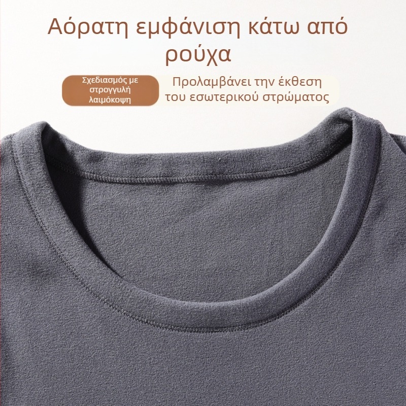 Ανδρικό Θερμικό Γιλέκο με Διπλής Όψεως Φλίς, Παχύ 201–250 g/m², Στρογγυλός Λαιμός, Πουλόβερ, Μία Στρώση, Πολυεστέρας 90–95%