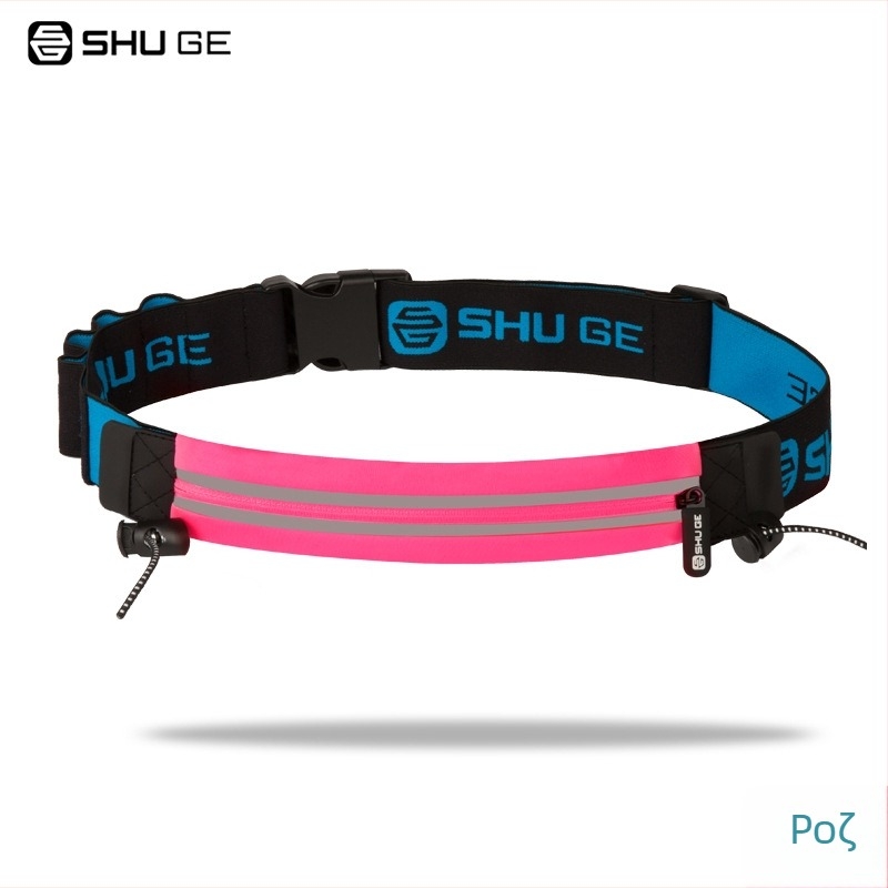 Ζώνη μέσης για μαραθώνιο με θήκη αριθμού — Lycra, αδιάβροχη, εξαιρετικά ελαφριά, αντι-κλοπή, ανακλαστική για νυχτερινή ασφάλεια