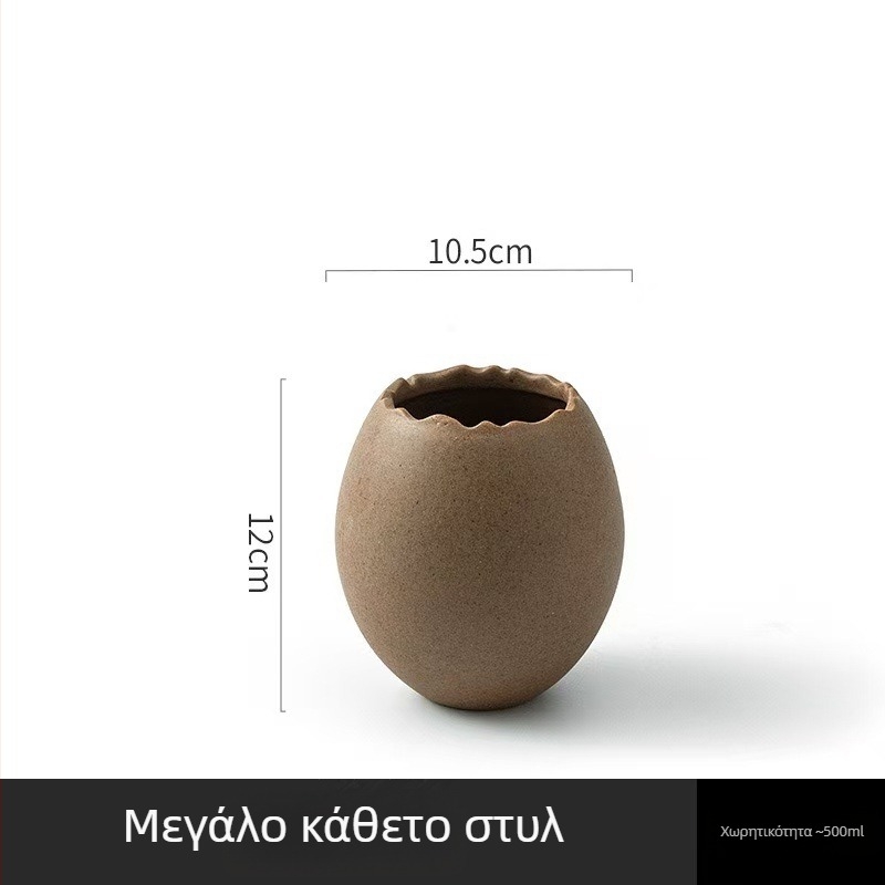 Πορσελάνινο μπολ επιδορπίου με σχέδιο στρουθοκάμηλου σε σχήμα αυγού, μη συμβατό με φούρνο μικροκυμάτων