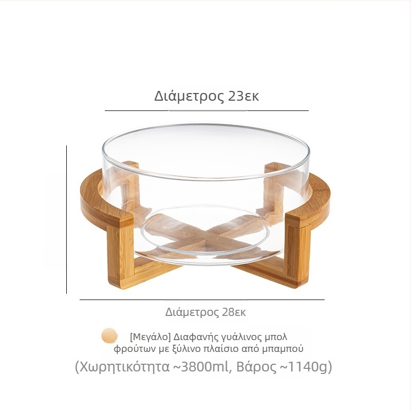 Γυάλινο πιάτο φρούτων, ιαπωνικού στυλ, απλό στυλ, ποιότητα Α' κατηγορίας