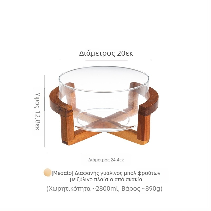 Γυάλινο πιάτο φρούτων, ιαπωνικού στυλ, απλό στυλ, ποιότητα Α' κατηγορίας