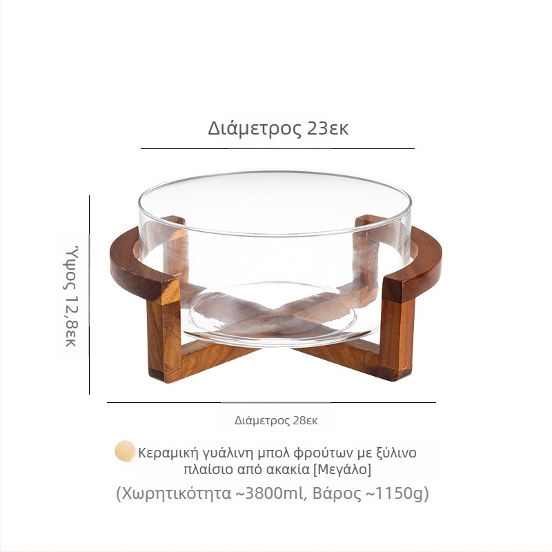 Γυάλινο πιάτο φρούτων, ιαπωνικού στυλ, απλό στυλ, ποιότητα Α' κατηγορίας