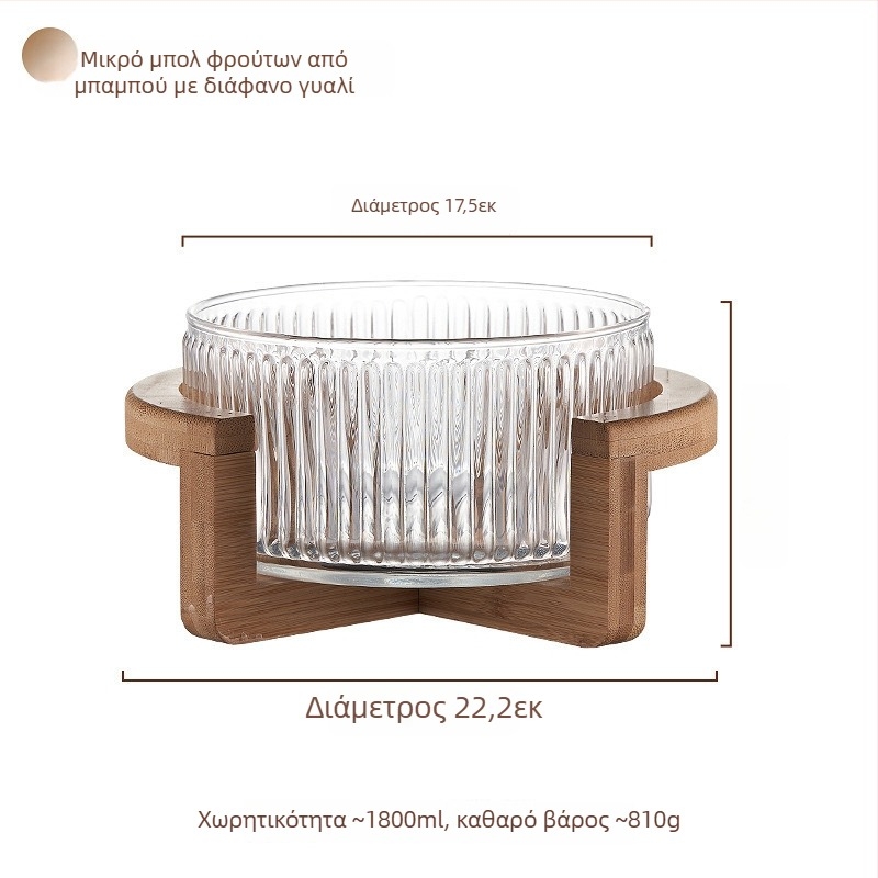 Γυάλινο πιάτο φρούτων, ιαπωνικού στυλ, απλό στυλ, ποιότητα Α' κατηγορίας