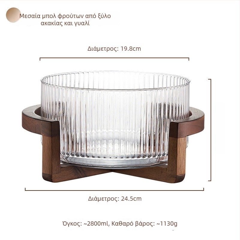 Γυάλινο πιάτο φρούτων, ιαπωνικού στυλ, απλό στυλ, ποιότητα Α' κατηγορίας