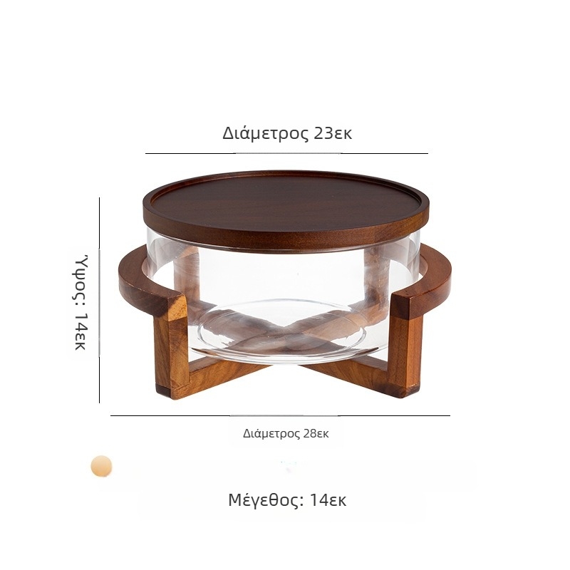 Γυάλινο πιάτο φρούτων, ιαπωνικού στυλ, απλό στυλ, ποιότητα Α' κατηγορίας