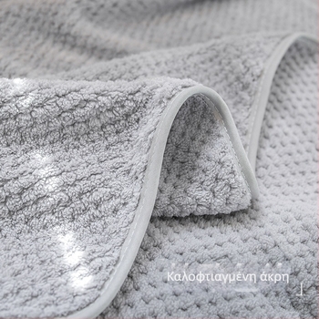 Πετσέτα Coral Fleece – Μαλακή και απορροφητική πετσέτα προσώπου και μπάνιου, παχύτερη απόδοση; 50–80 g; 40 νήματα; κέντημα, ραφή, εκτύπωση