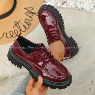 Loafers: στρογγυλή μύτη, βρετανικό στυλ, PU επάνω μέρος, μεσαίο ύψος τακουνιού 3–5 εκ, παχιά σόλα