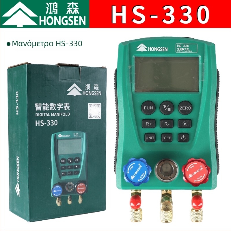 Μετρητής πίεσης ψυκτικού R134A με διπλό μετρητή και βαλβίδα — σετ εργαλείων κλιματισμού αυτοκινήτου