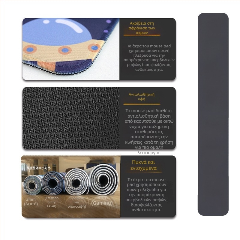 Mouse Pad Dolphin σειρά: Υδάτινος Κόσμος – φυσικός καουτσούκ, αντιολισθητική επιφάνεια, μεταφορά θερμότητας, OEM παραμετροποίηση