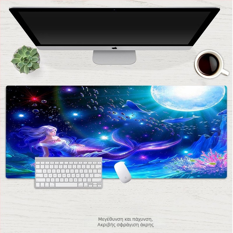 Mouse Pad Dolphin σειρά: Υδάτινος Κόσμος – φυσικός καουτσούκ, αντιολισθητική επιφάνεια, μεταφορά θερμότητας, OEM παραμετροποίηση