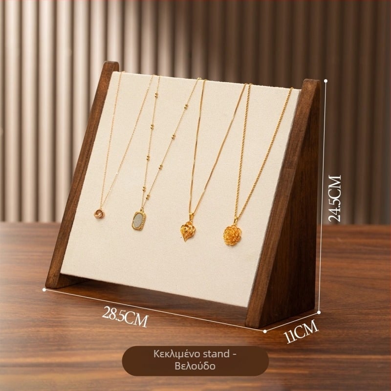 Κάθετο στήριγμα κοσμημάτων, 3ης και 4ης βαθμίδας, αρχαϊκό ξύλινο σχέδιο, προέλευση Yiwu